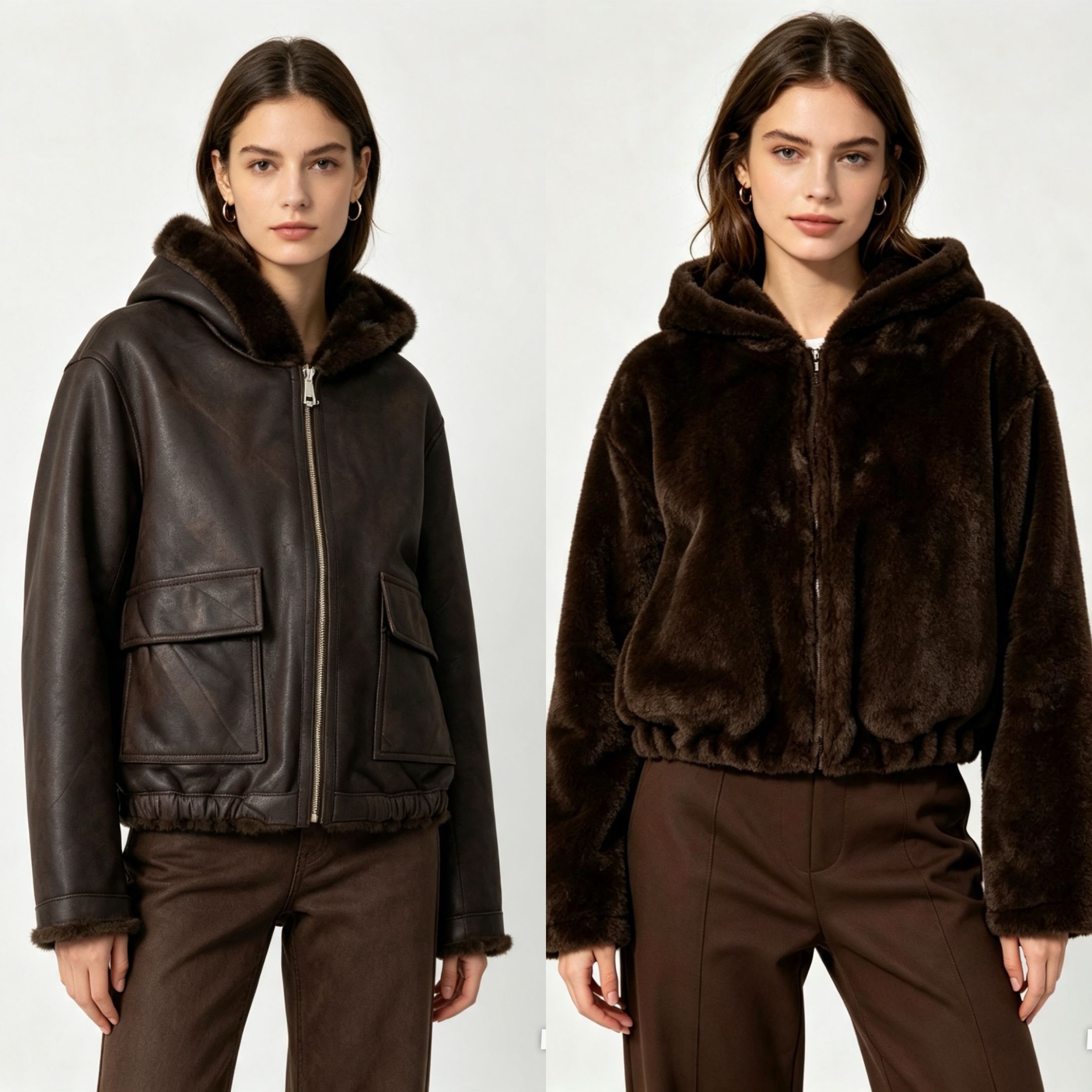 Oversized Jacke mit Kapuze