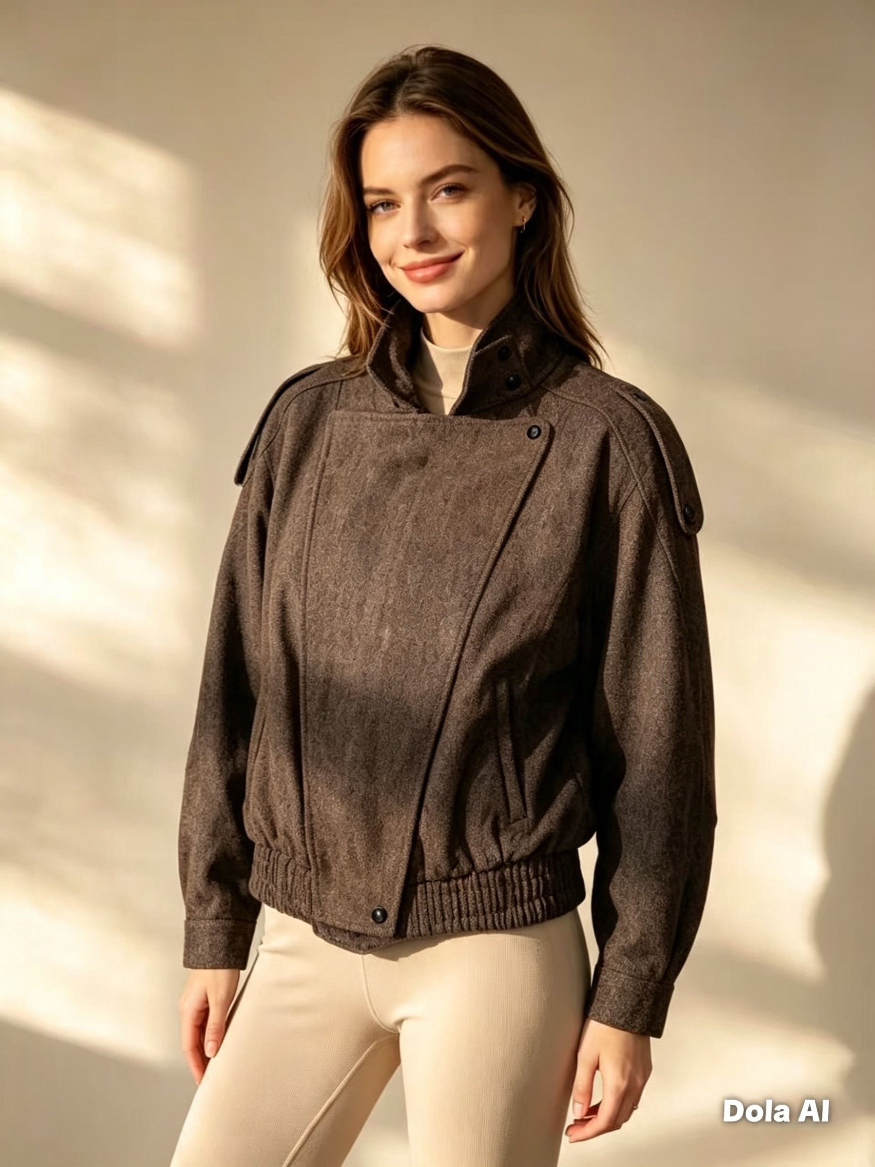 Bomberjacke mit Stehkragen