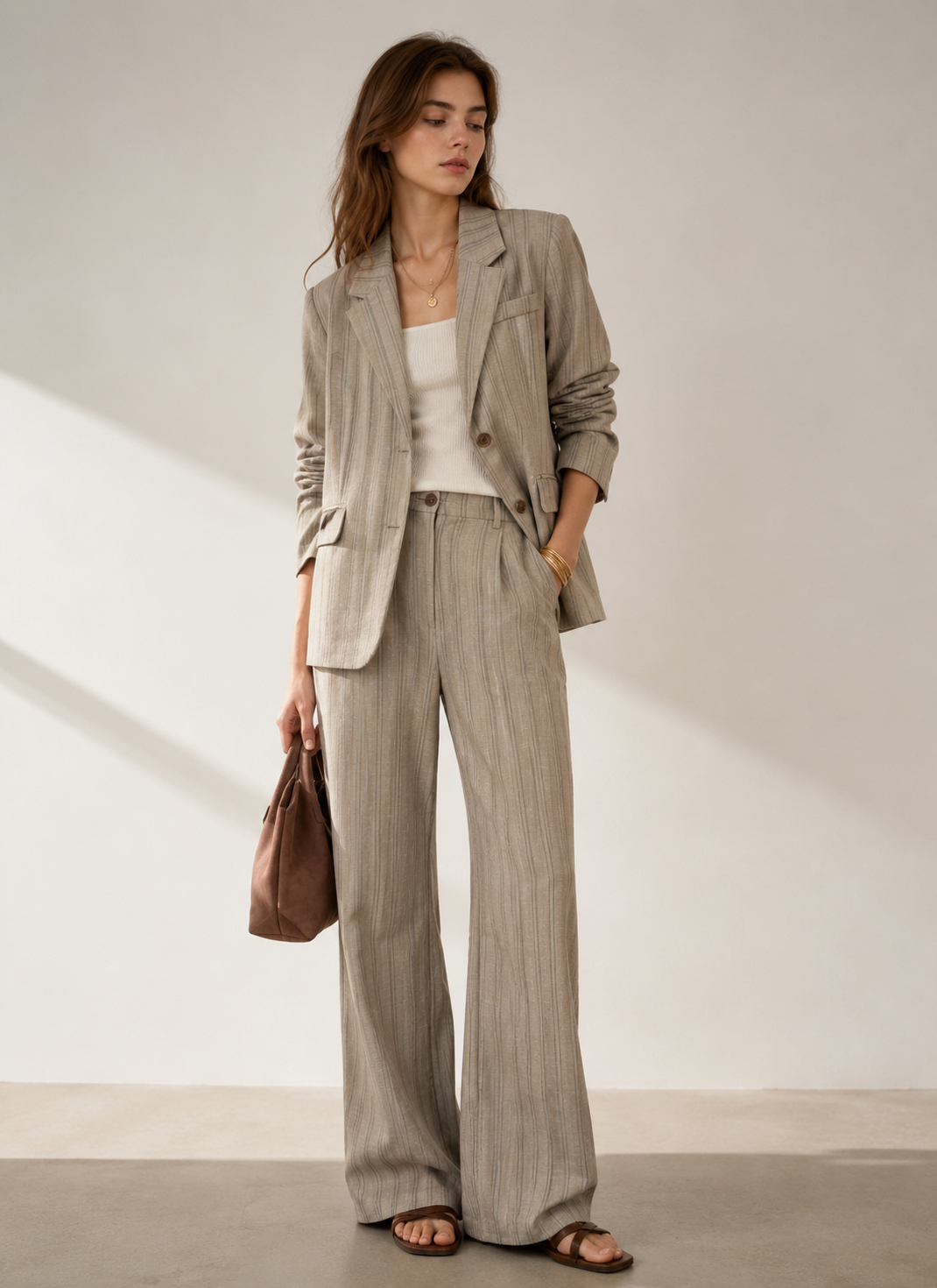 Regular-Hose mit weitem Bein