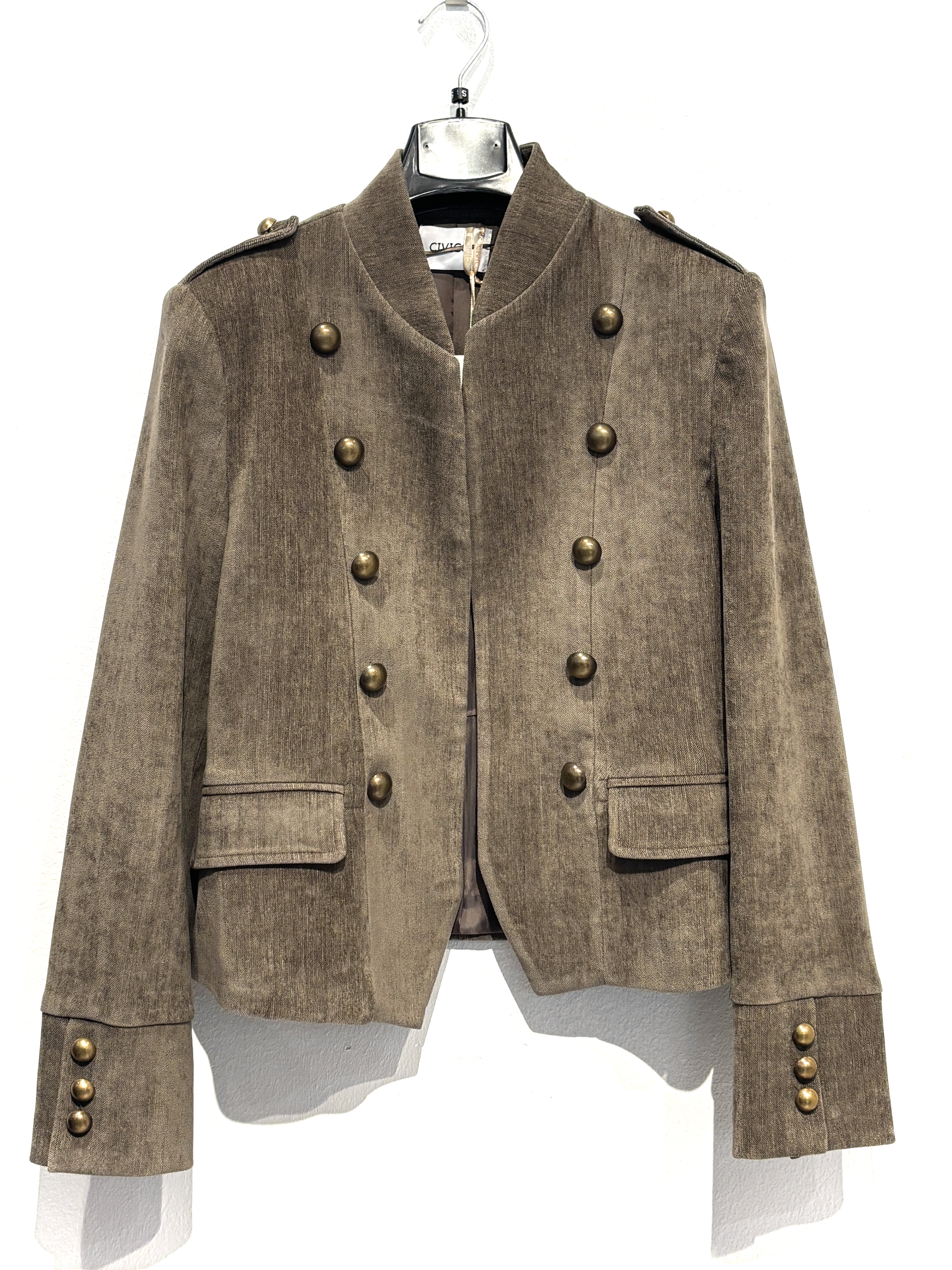 Kurze Jacke mit Stehkragen