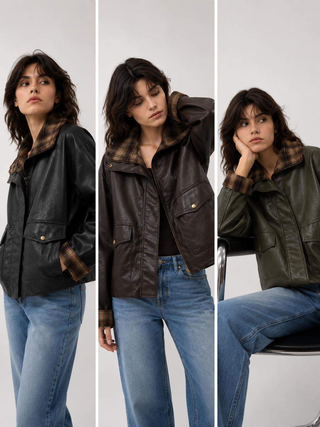Oversize-Jacke mit Kragen