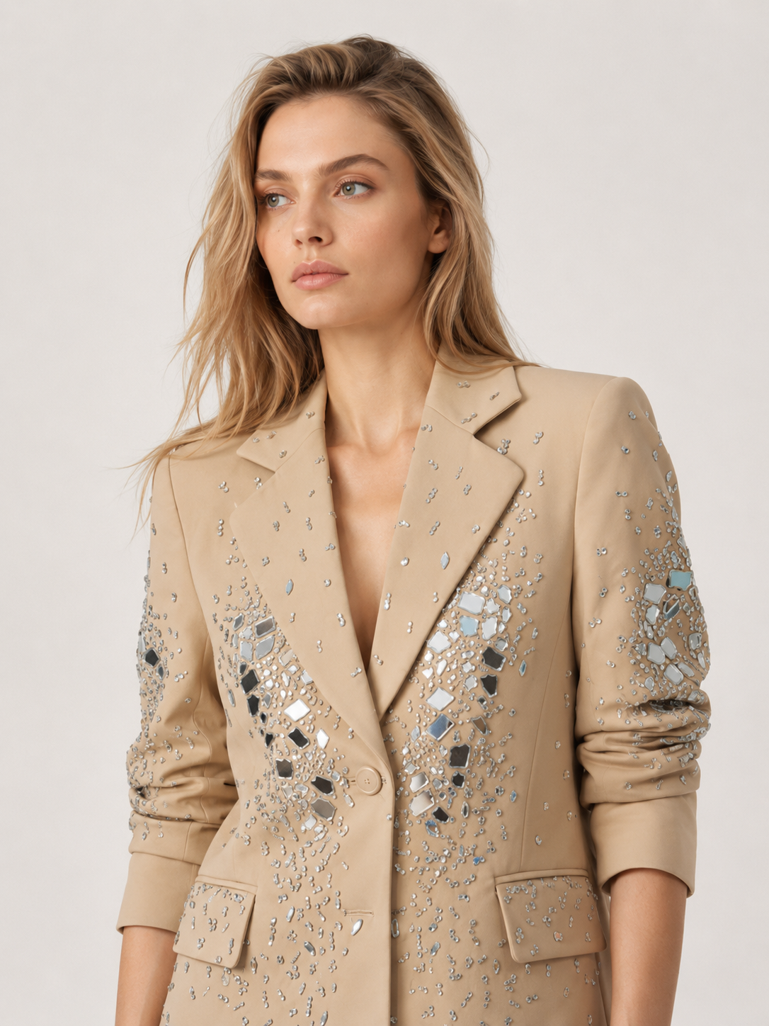 Longline Blazer im Schneiderstil