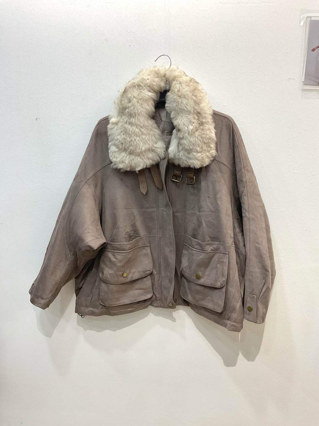 Oversize-Jacke mit Kragen