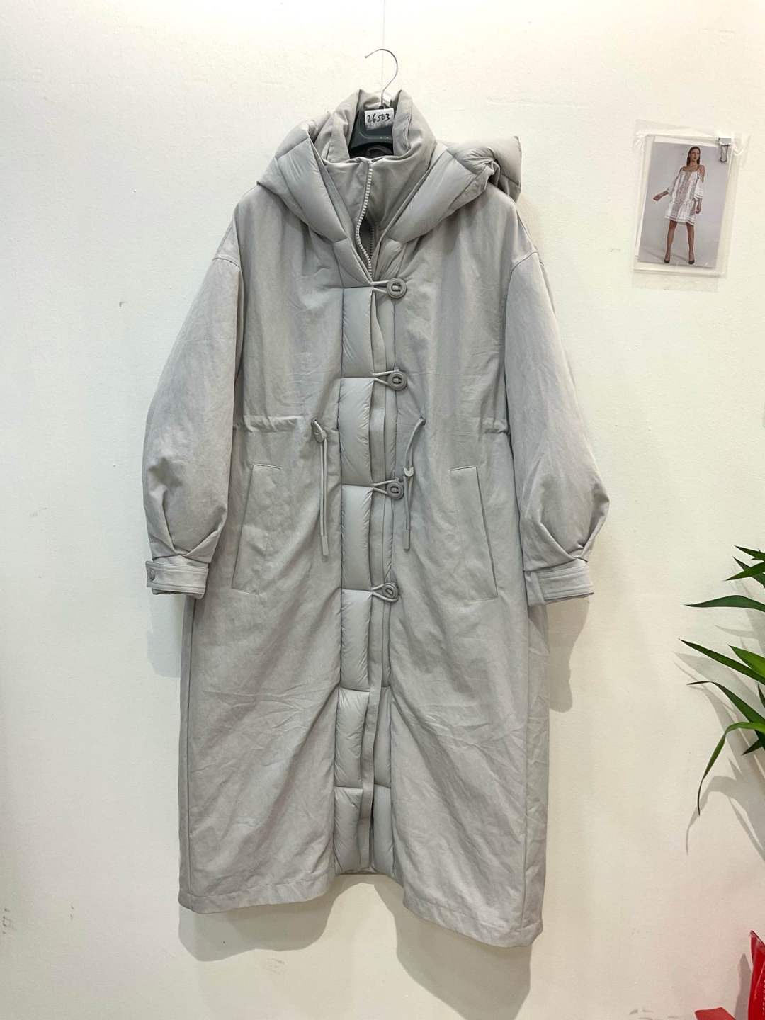 Oversize Maxi-Mantel mit Kapuze