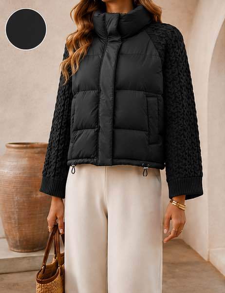 Steppjacke mit Stehkragen