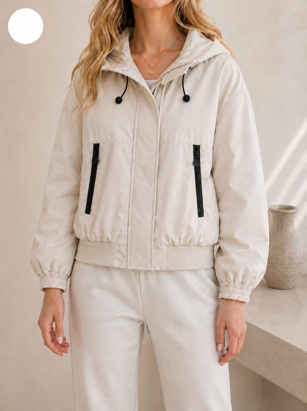 Oversize Jacke mit Kapuze