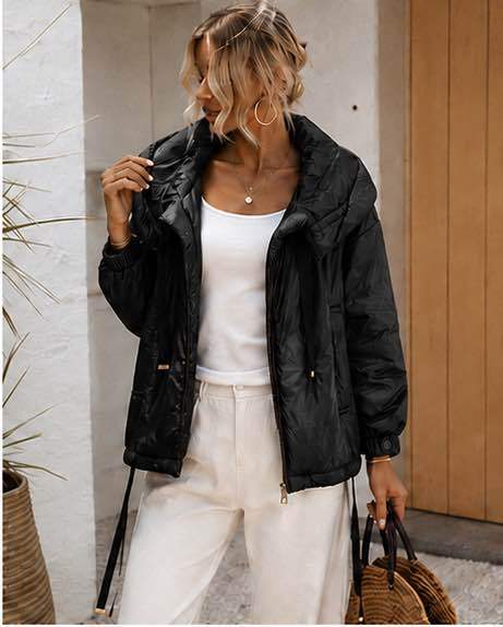 Steppjacke mit Kapuze