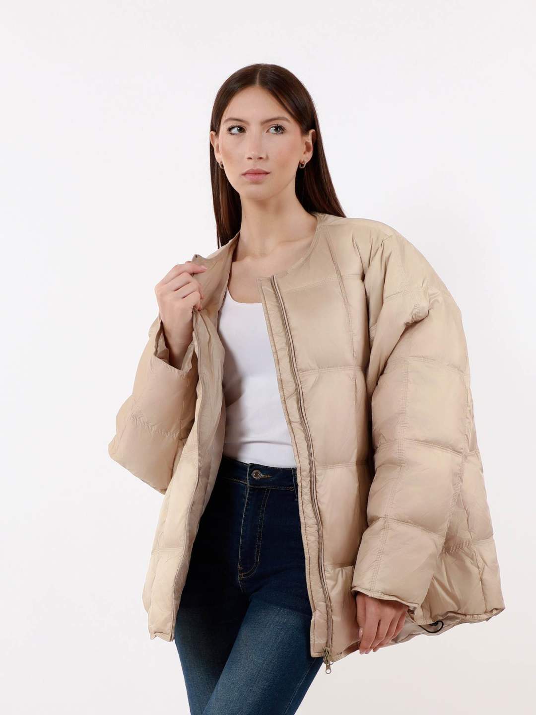 Verlängerte Oversize-Jacke