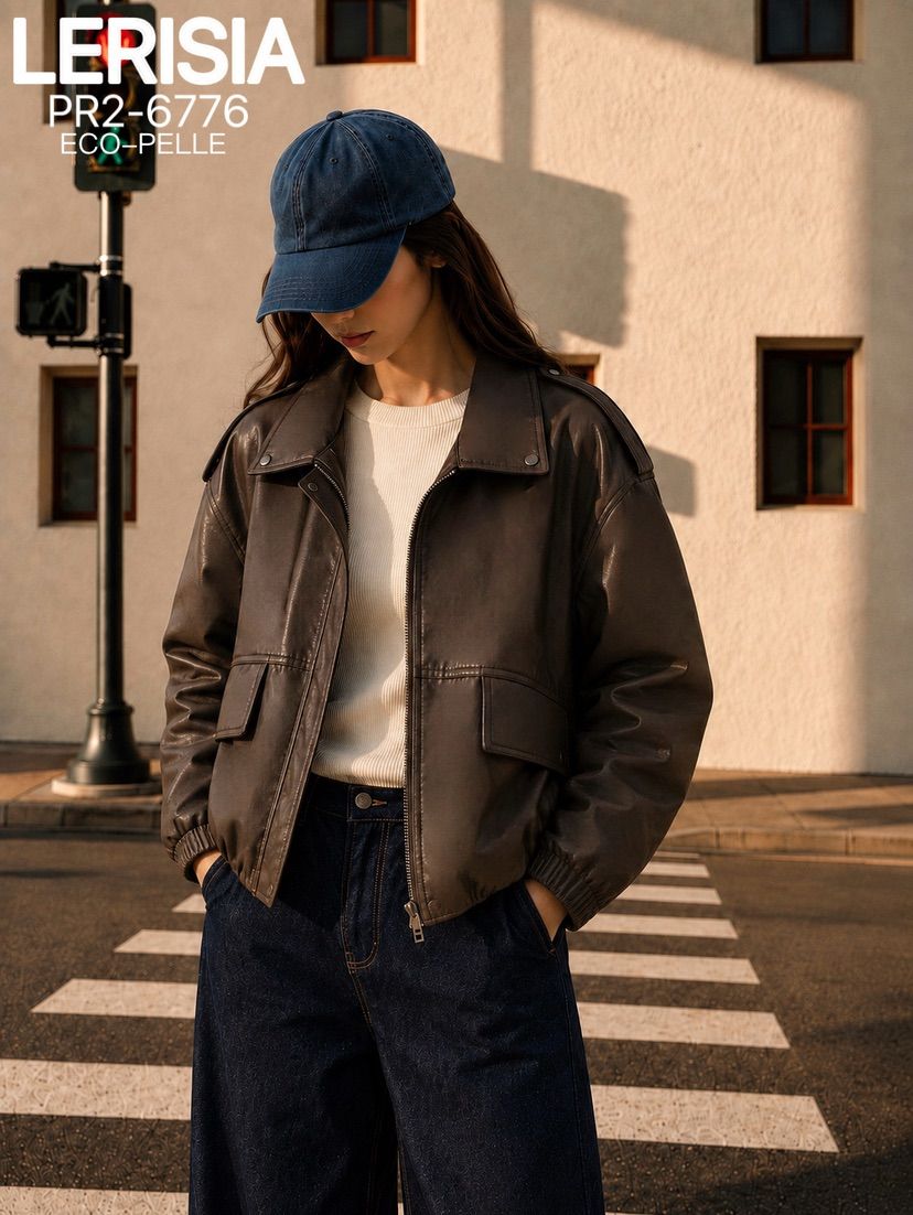 Oversize-Jacke mit Kragen