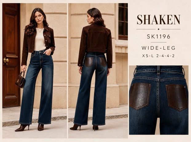 High-Waist Wide-Leg Jeans