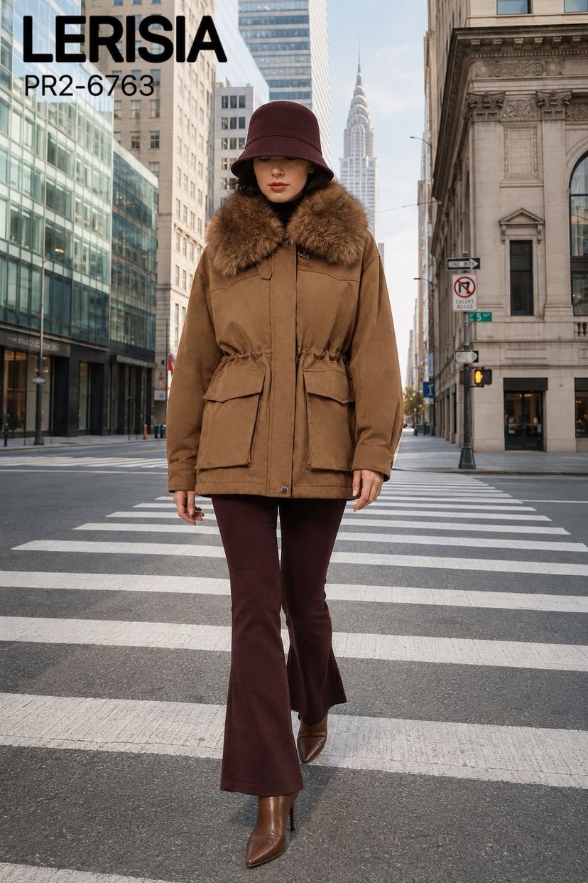 Verlängerter Parka mit Tunnelzug