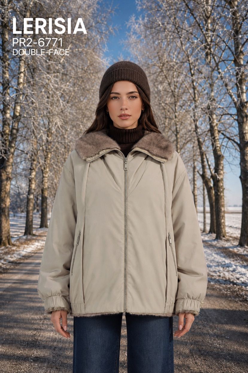 Oversize-Jacke mit Kragen