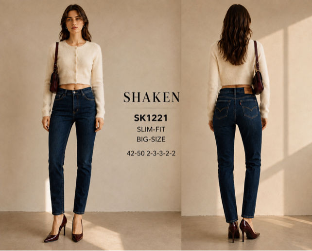 Slim-Fit Knöchellange Hose