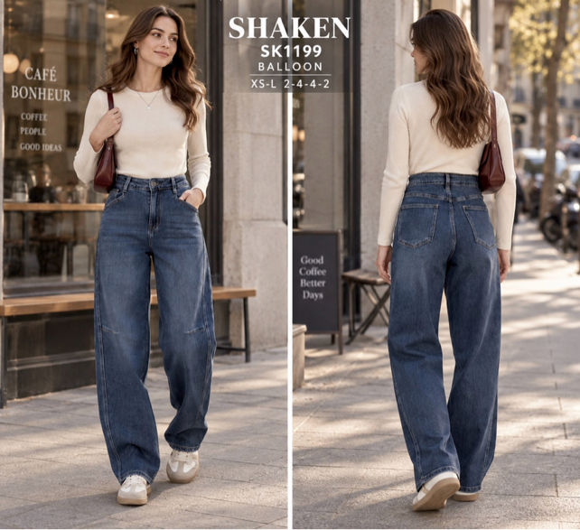 High-Waist Wide-Leg Jeans