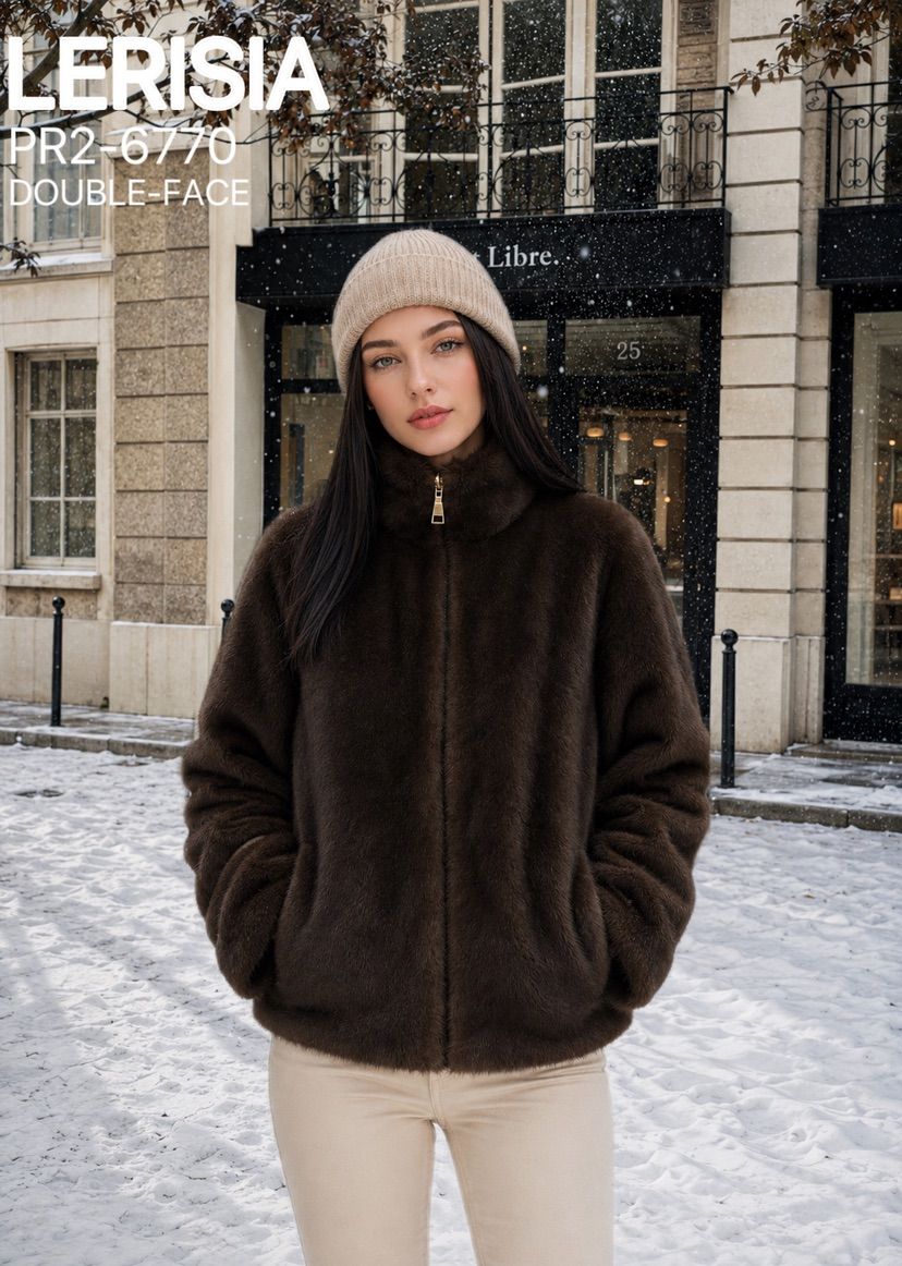 Kurze Jacke mit Stehkragen