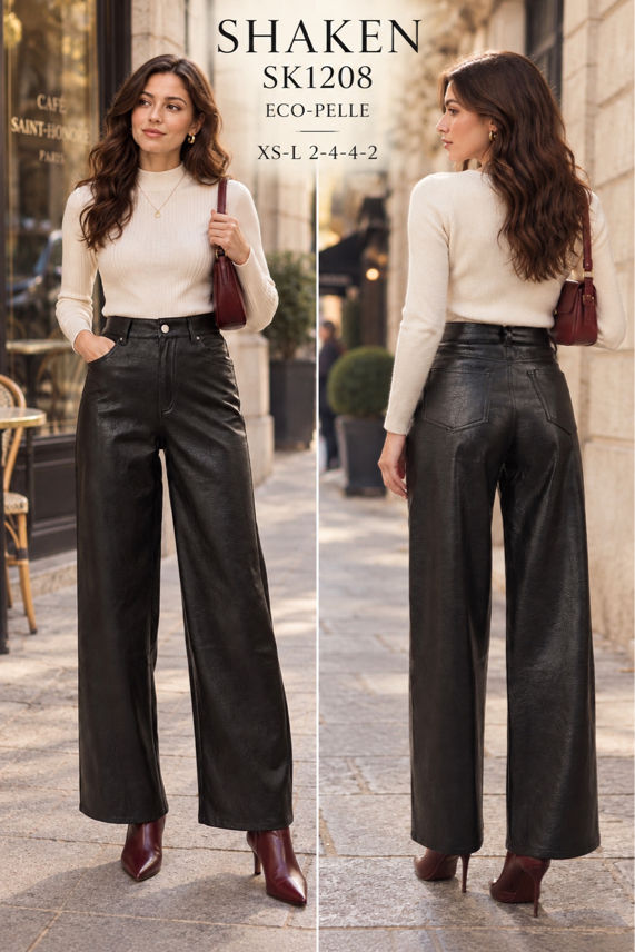Wide‑Leg Hose mit Taschen