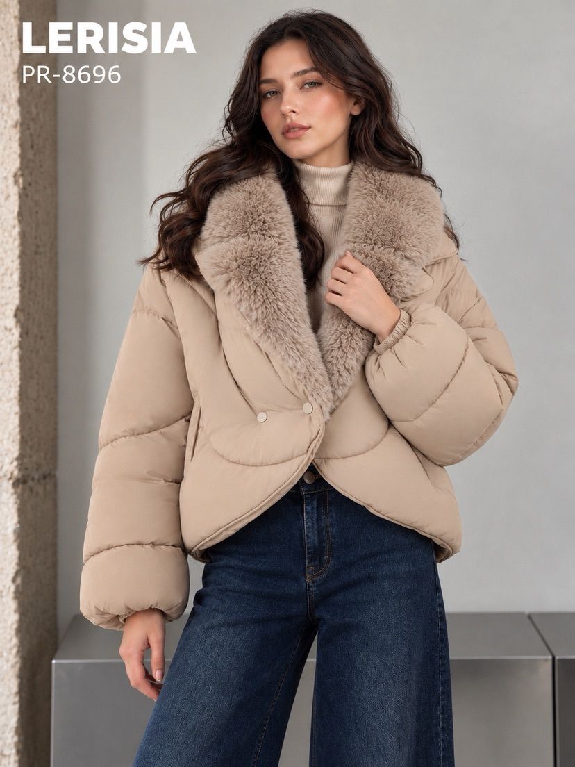 Locker geschnittene rechteckige Jacke