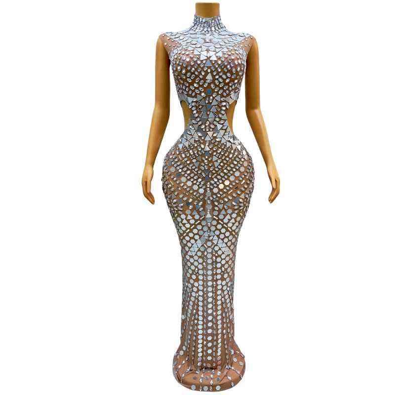 Meerjungfrauen-Kleid mit Cut-outs