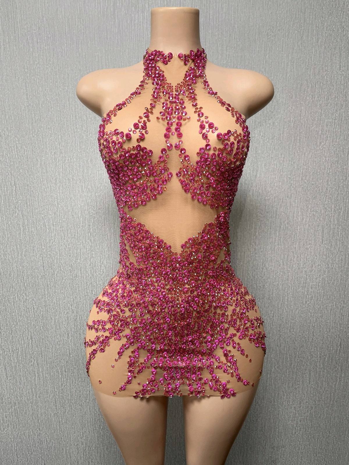 Mini-Bodycon-Kleid mit Neckholder