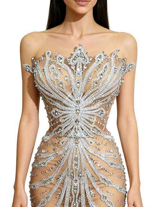 Bodycon‑Kleid mit freier Schulter
