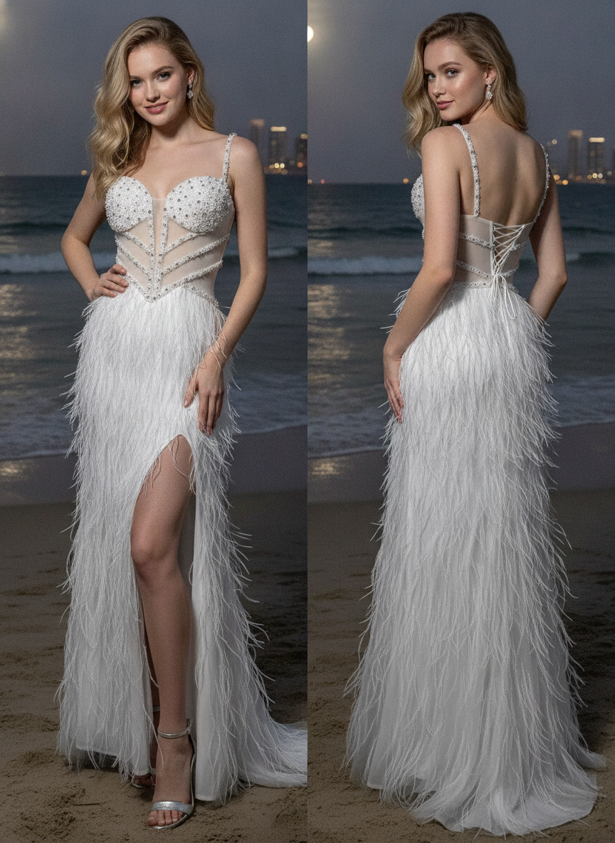 Maxikleid mit Pailletten