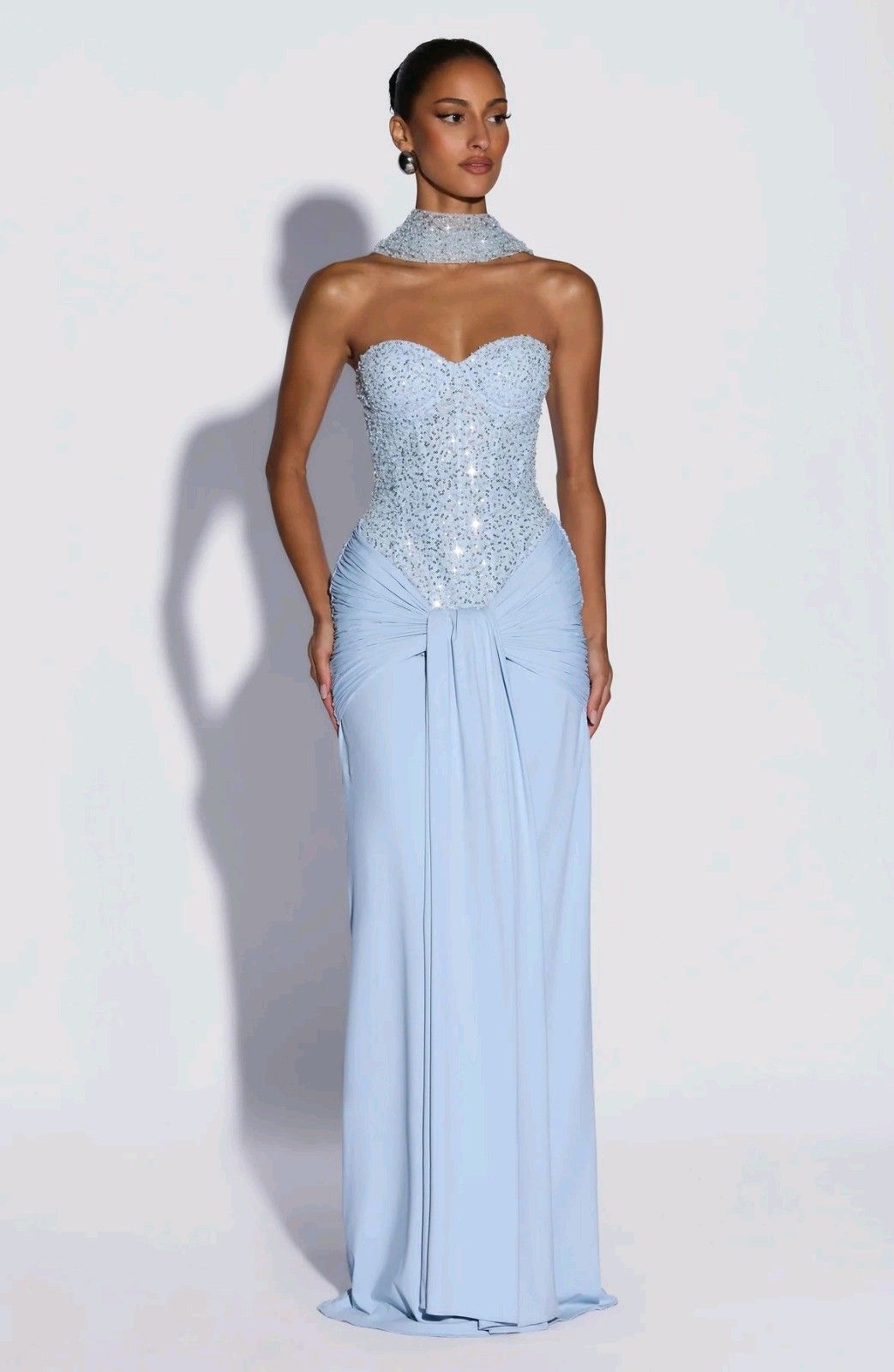 Meerjungfrauen-Maxikleid mit Korsett