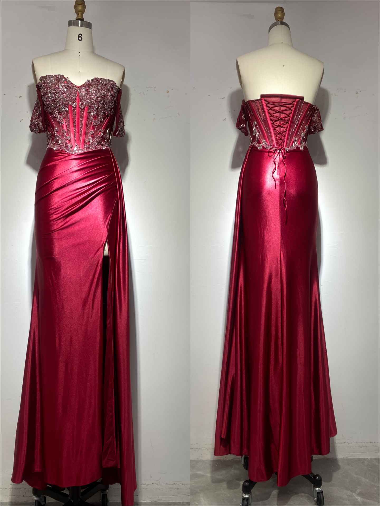 Maxi-Kleid im Meerjungfrauen-Schnitt mit Korsettoberteil