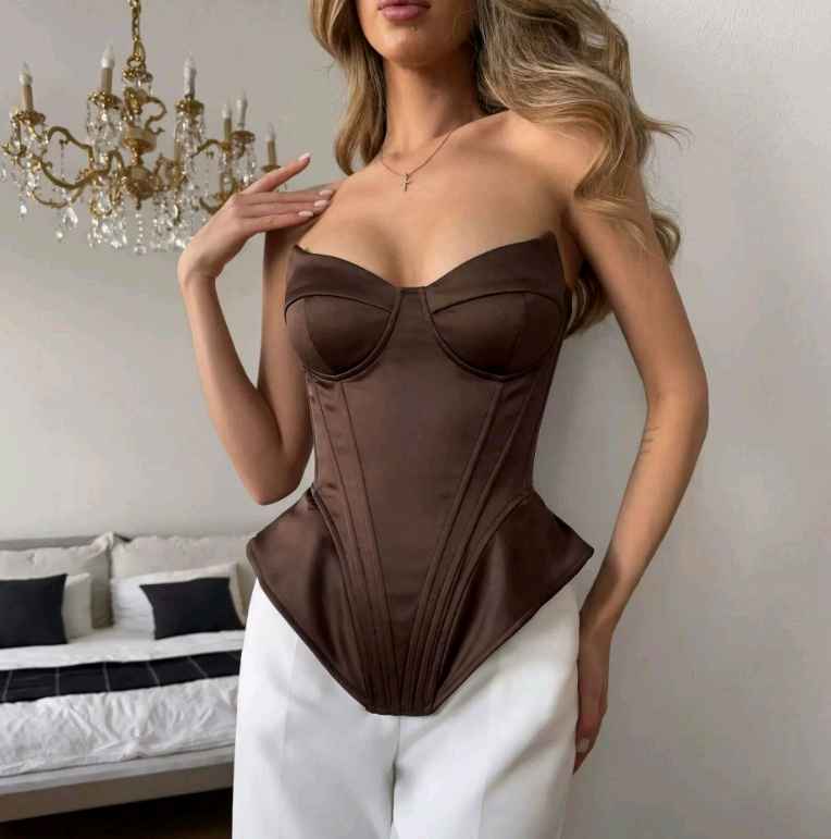 Korsett-Top mit Sweetheart-Ausschnitt