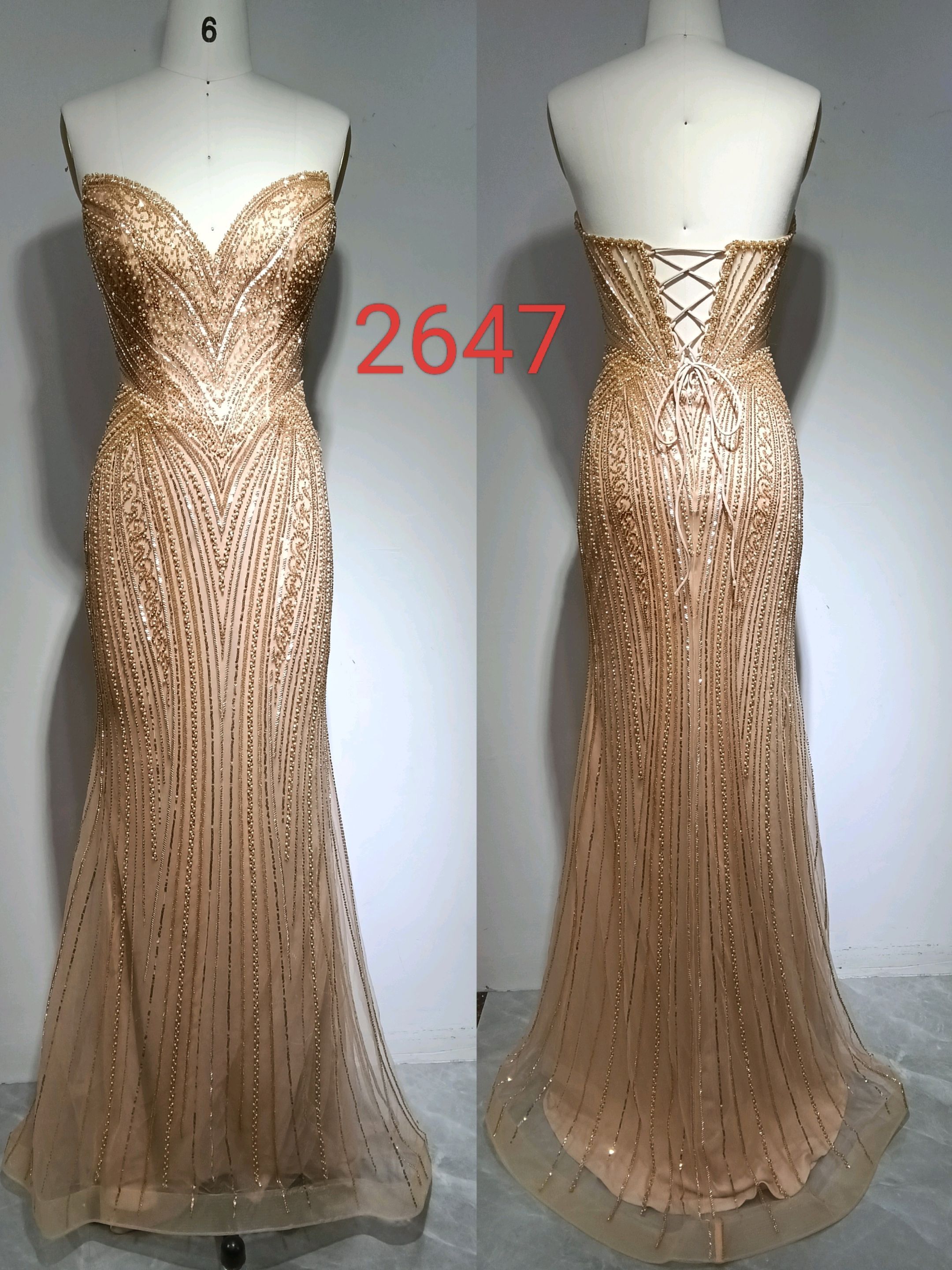 Meerjungfrau-Maxikleid mit Pailletten