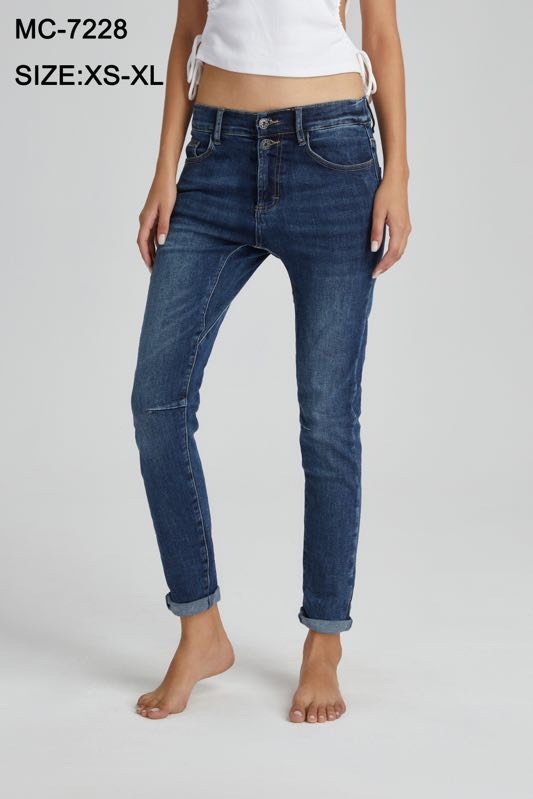 Skinny-Jeans mit Knopfleiste