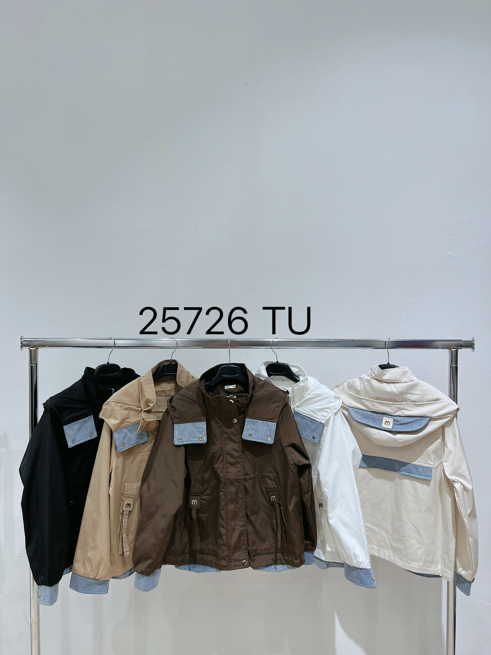 Regular-Jacke mit Stehkragen