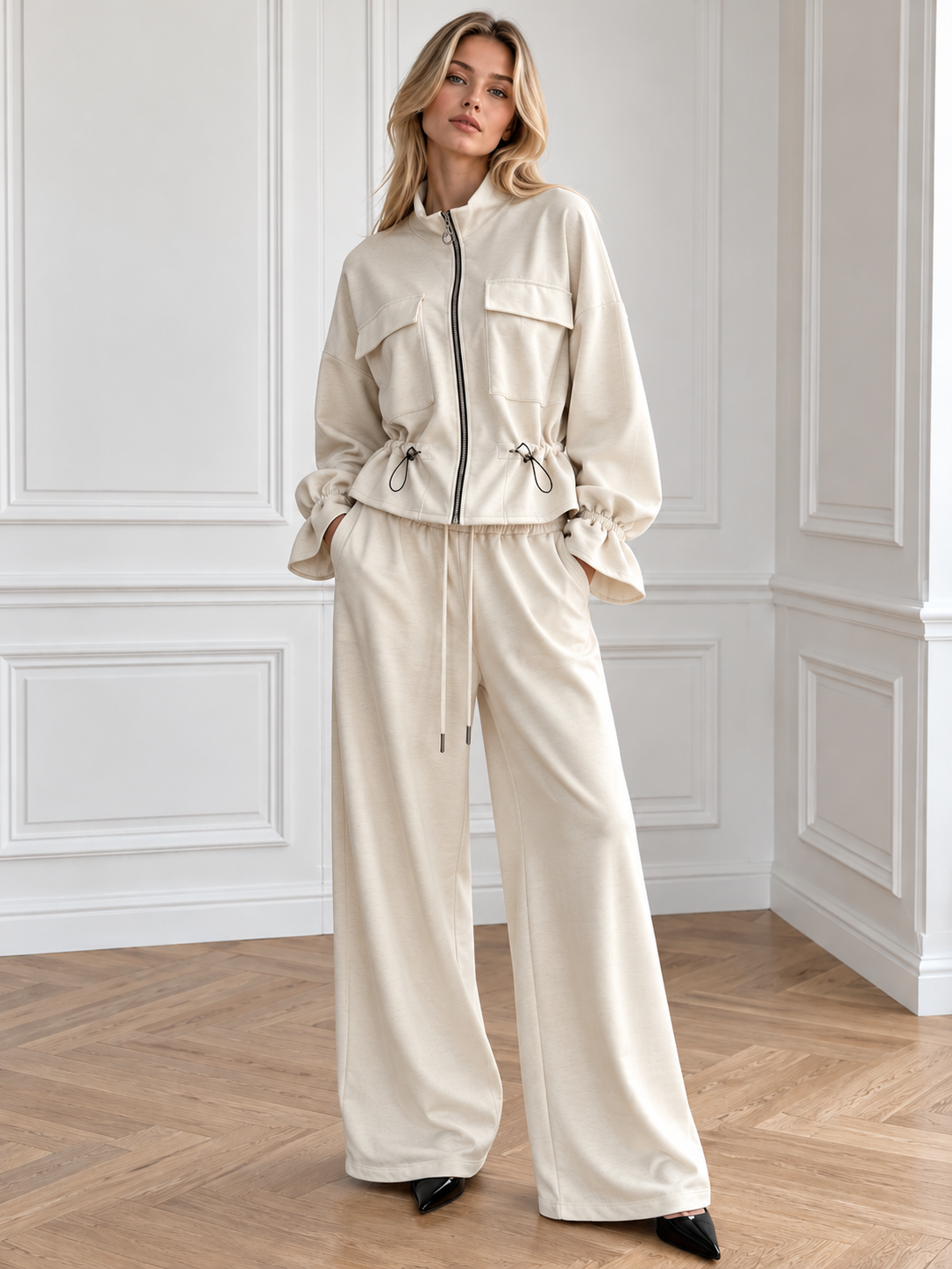 Sweat-Set mit Weiten Hosen