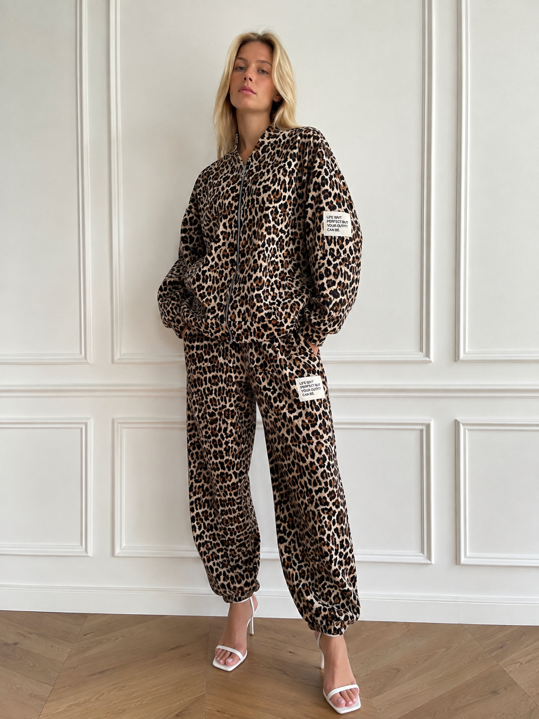 Oversize-Set mit Stehkragen
