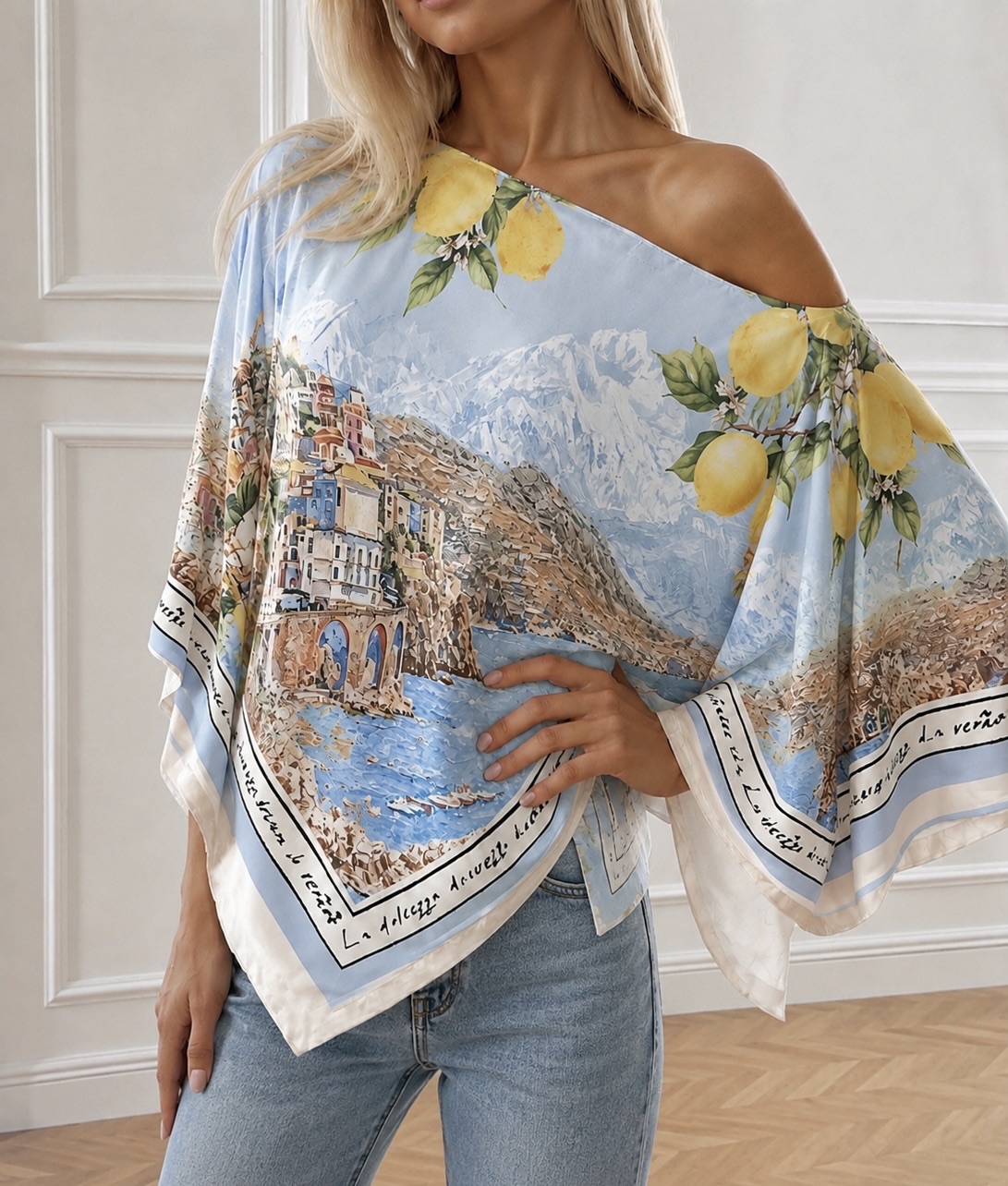 Lockeres One-Shoulder-Top
