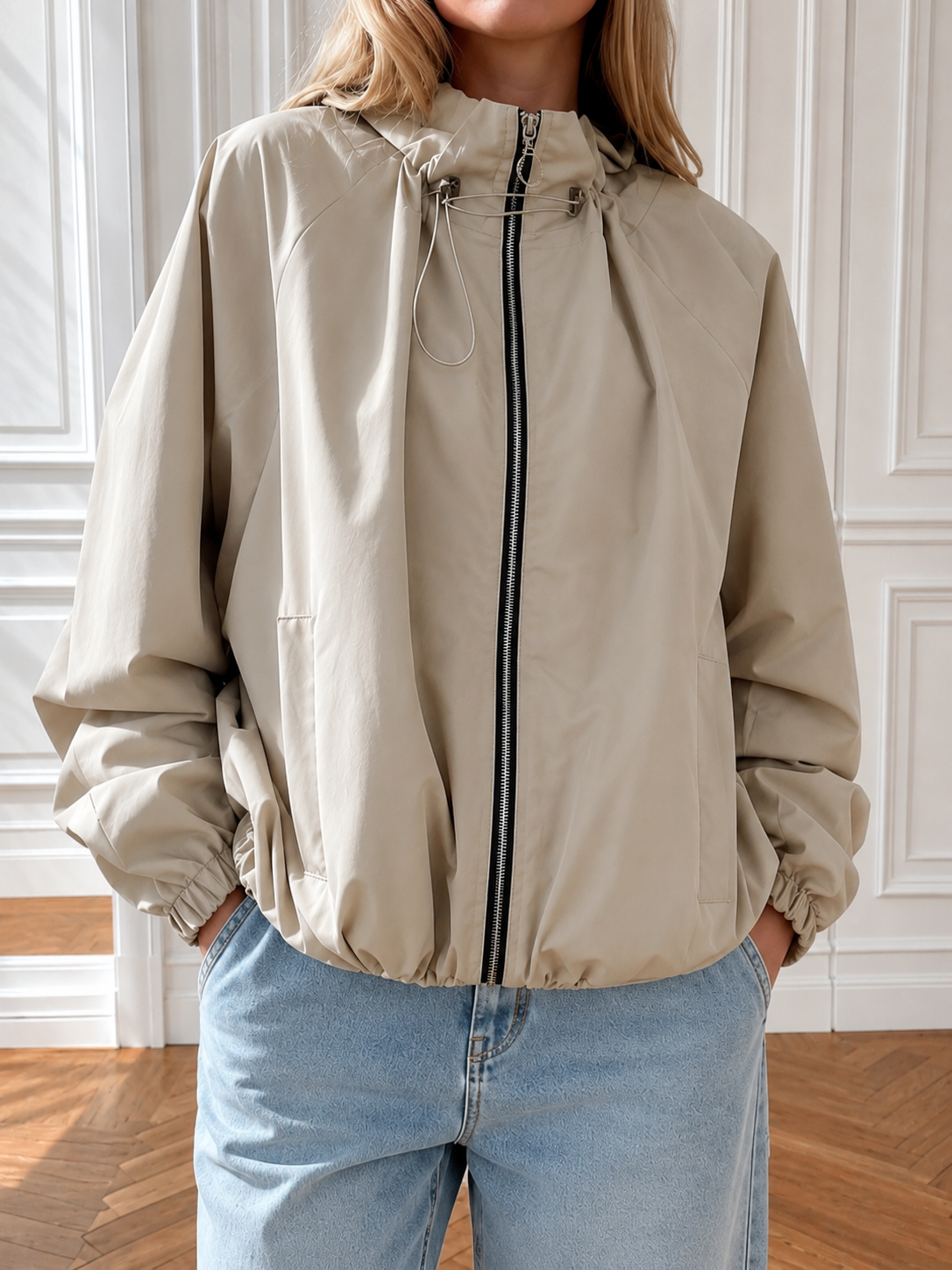 Bomberjacke mit Kapuze