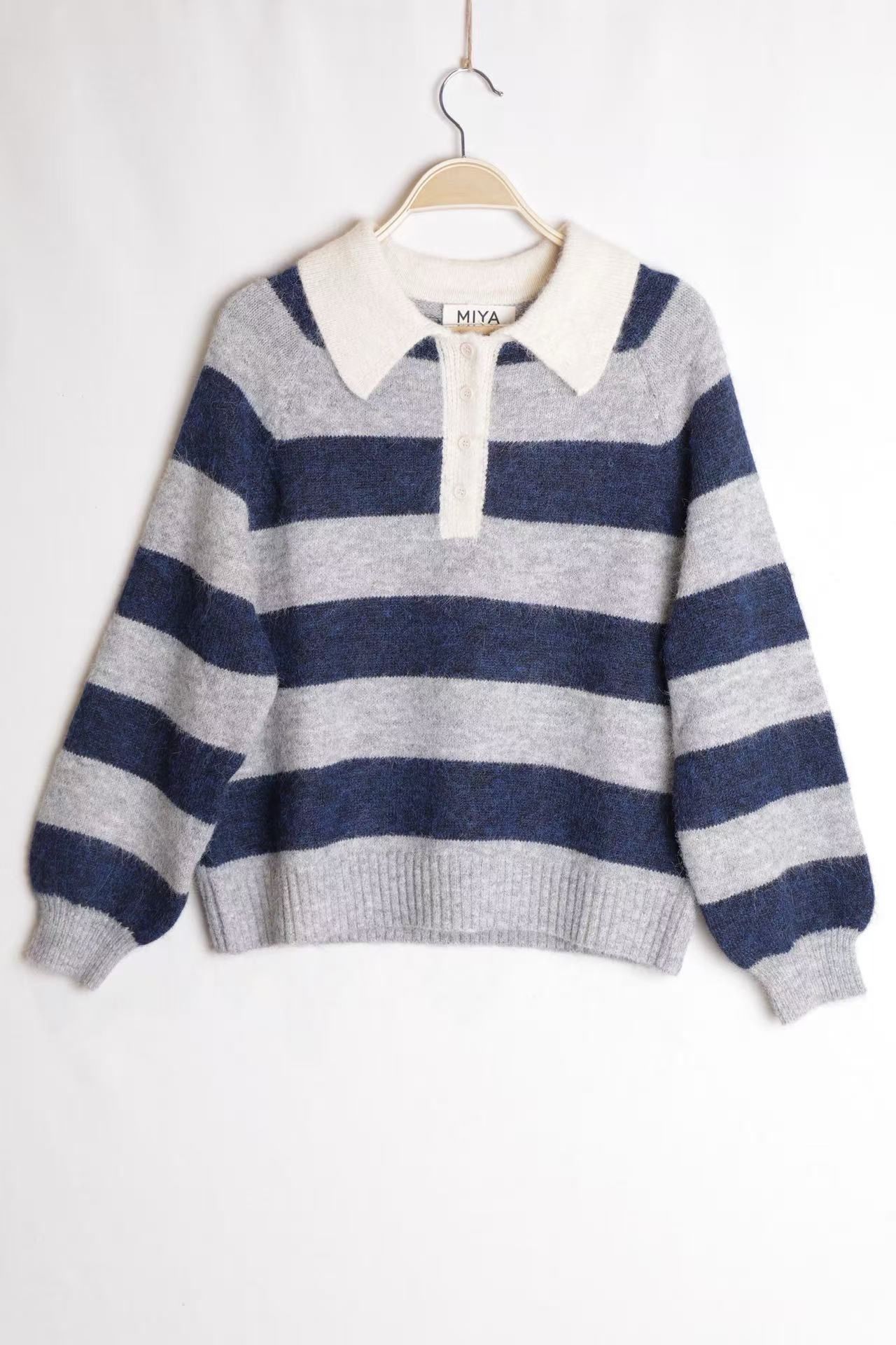 Pullover mit Polokragen