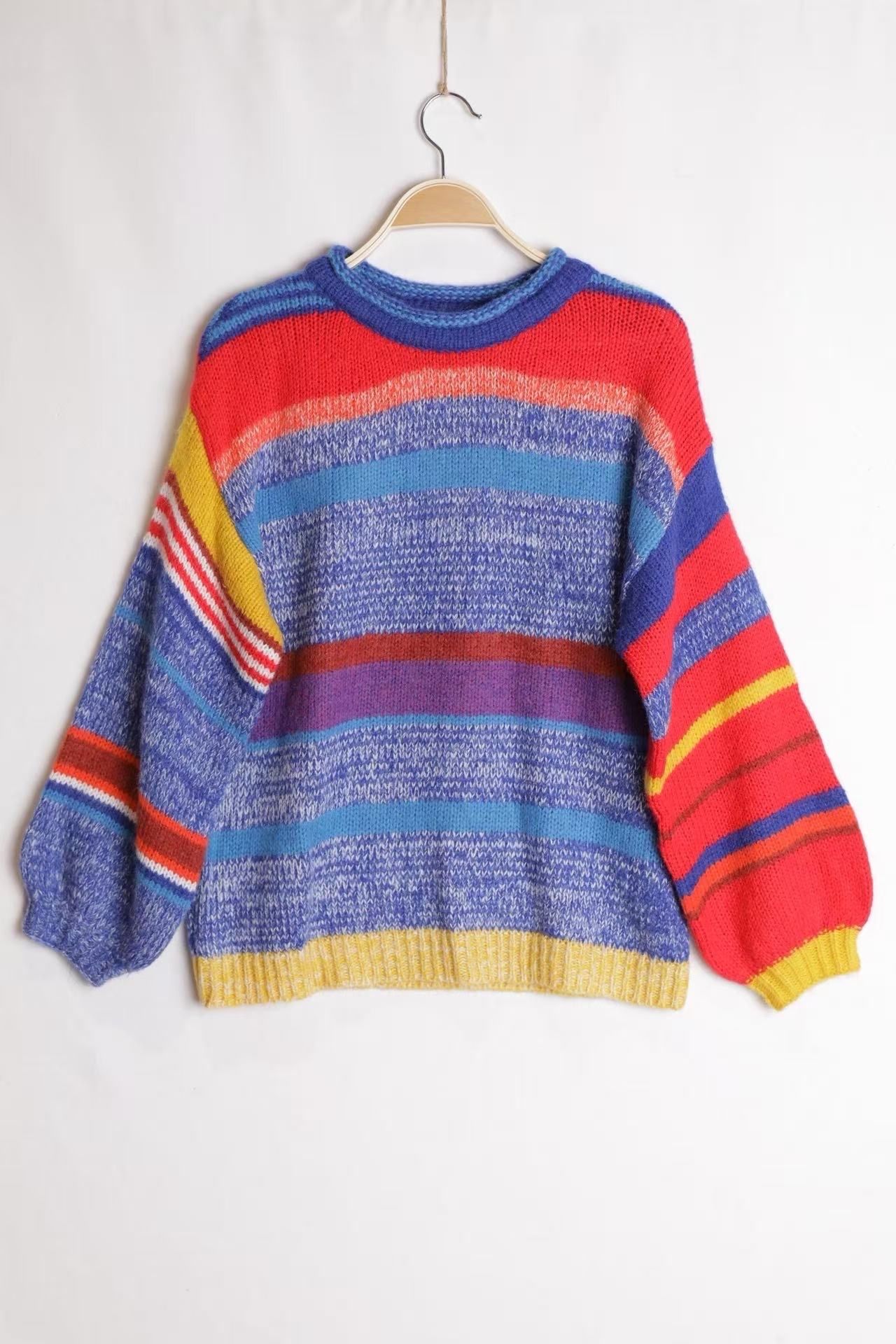 Oversize Pullover mit Streifen