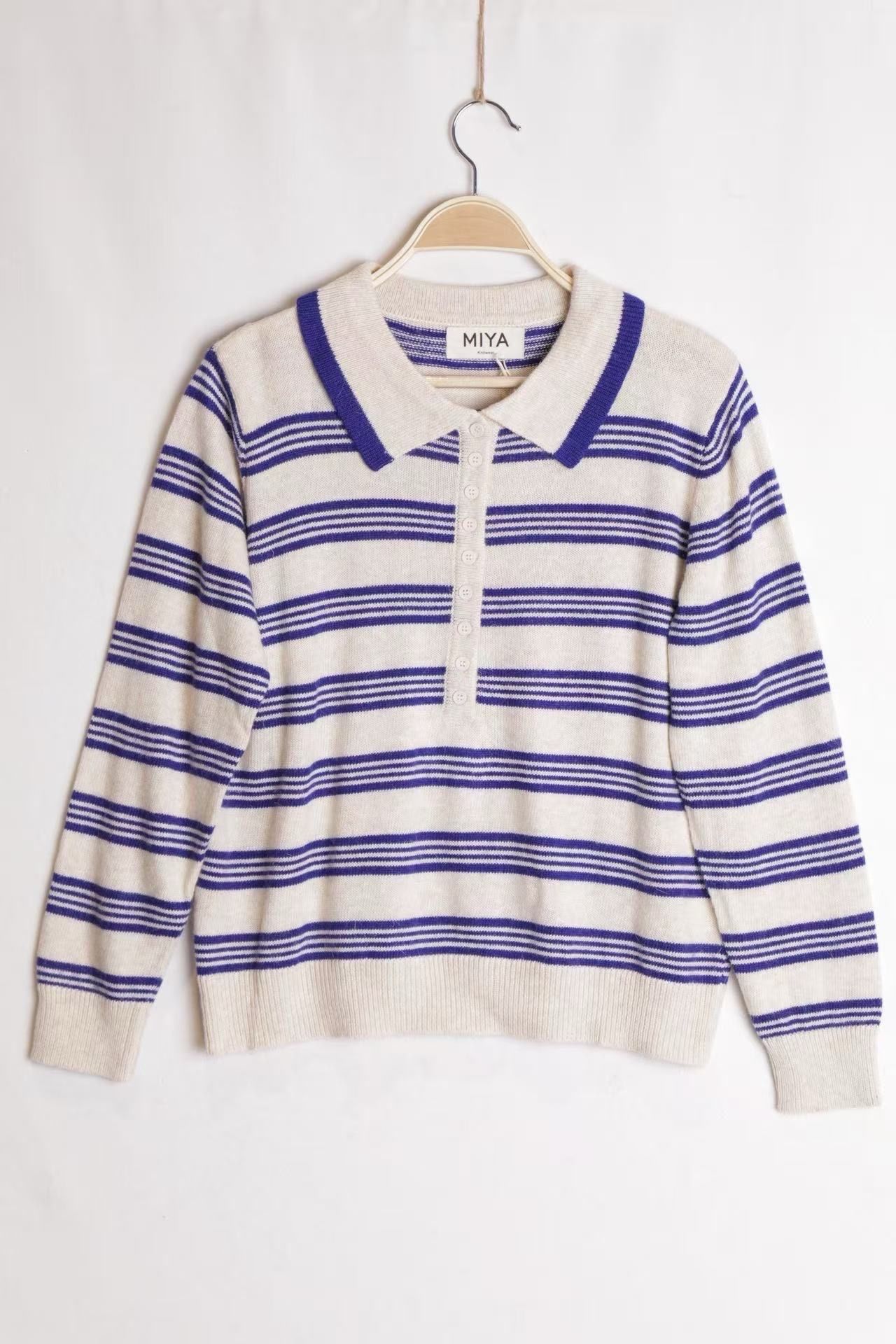 Pullover mit Polokragen