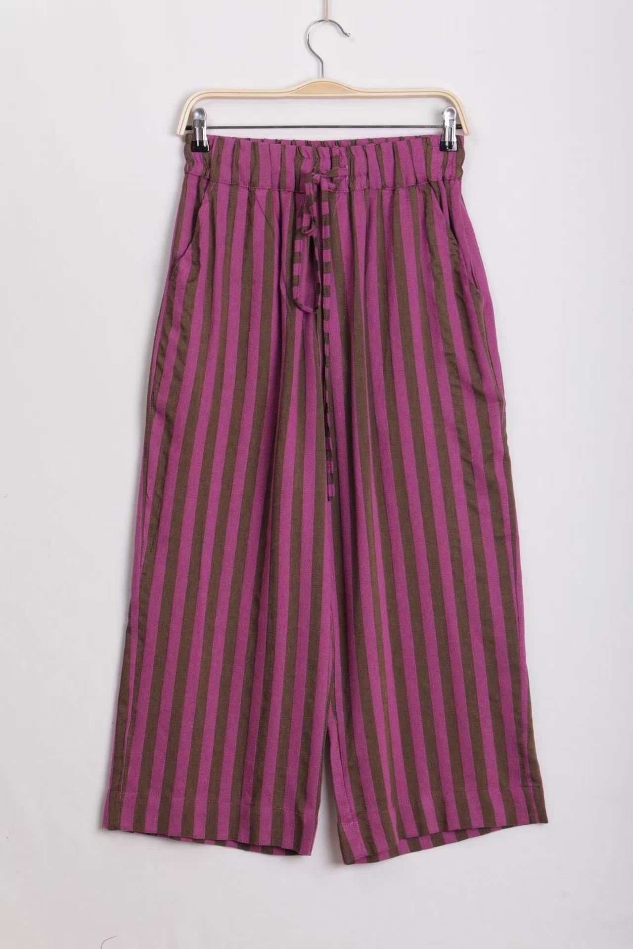 Palazzo-Hose mit Streifen
