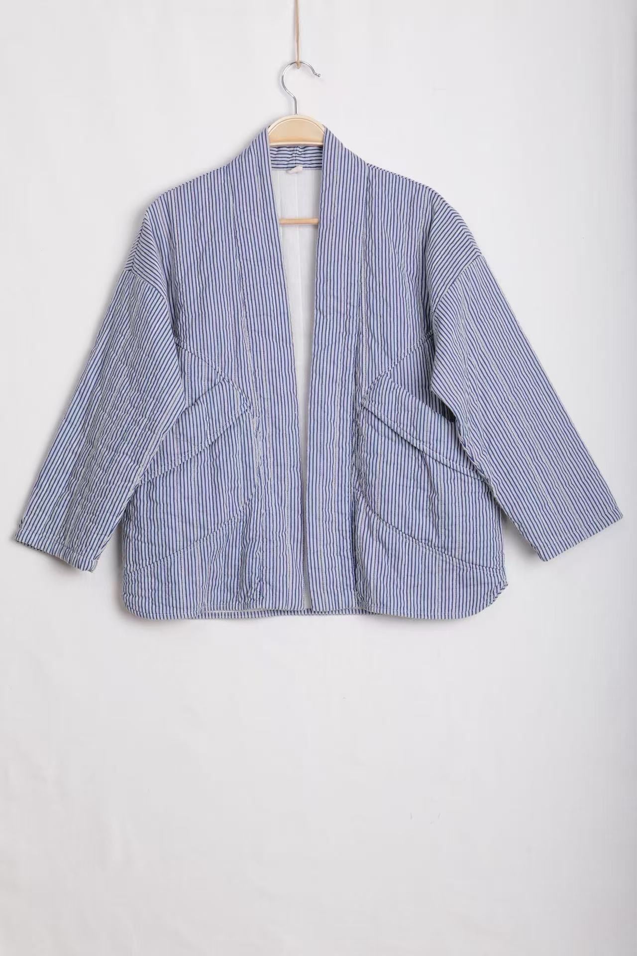 Gesteifte locker sitzende Kimono-Jacke