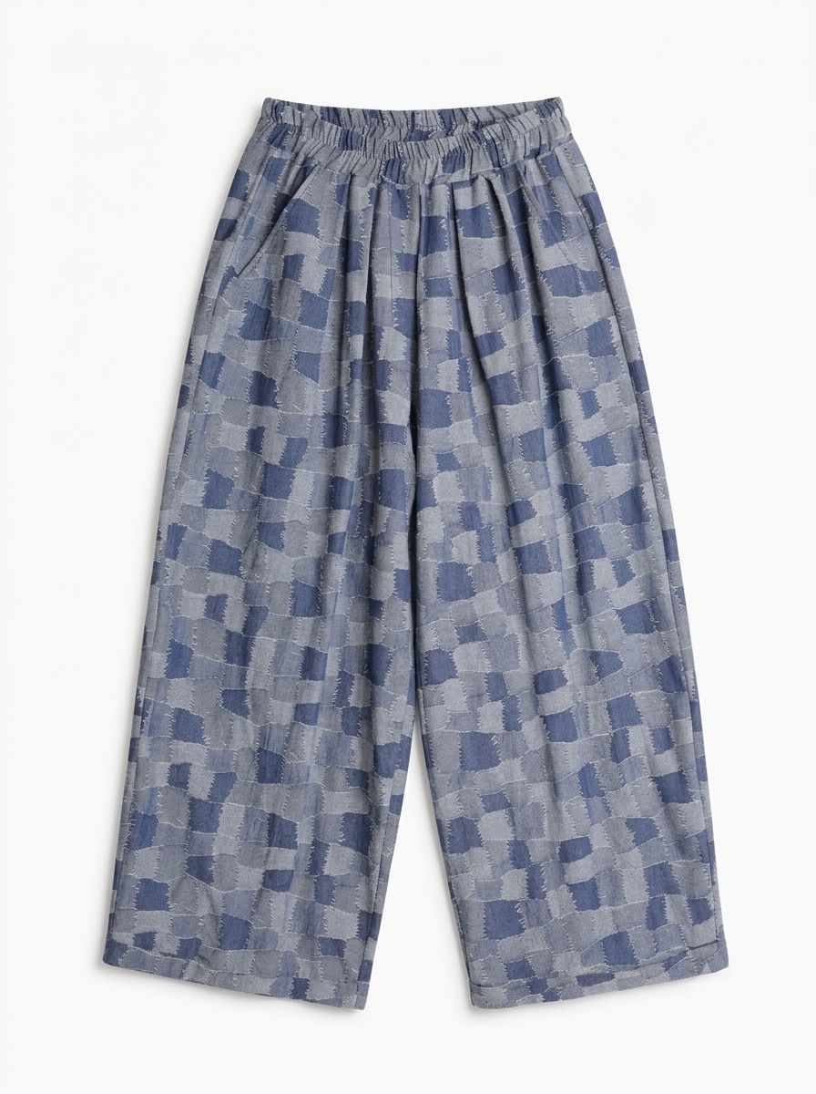 Wide-Leg-Hose mit Gummibund