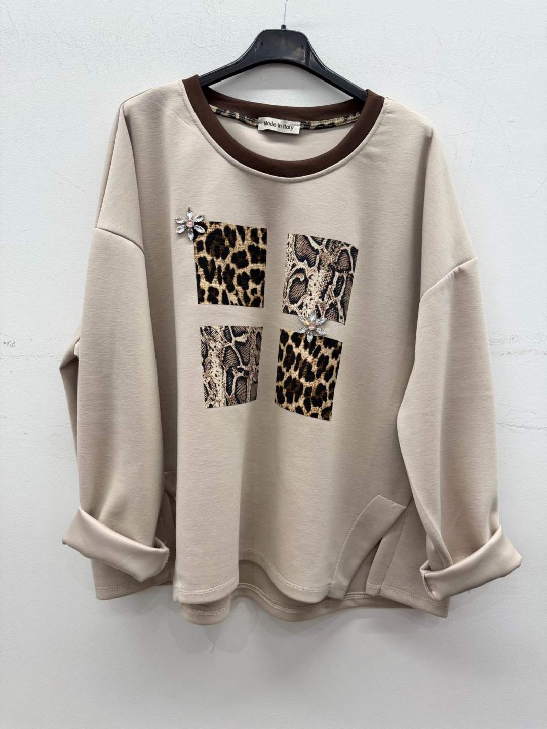 Oversize-Sweatshirt mit Applikation