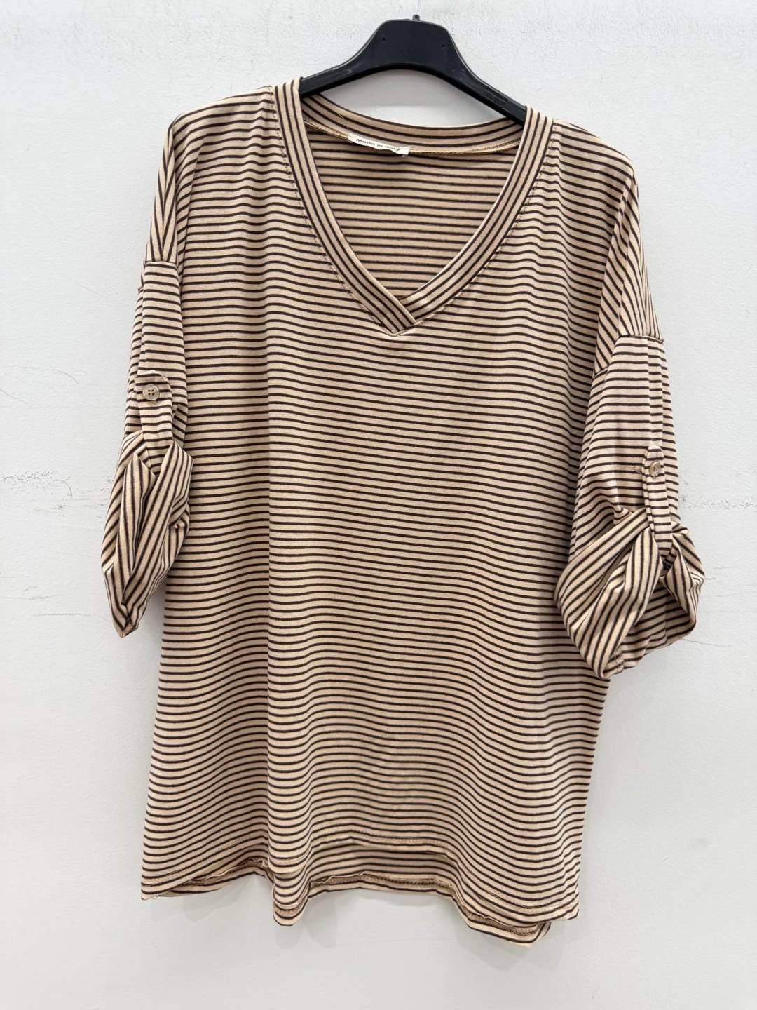 Oversized Shirt mit Streifen