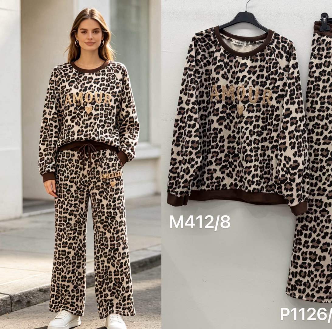 Regular-Sweatshirt mit Leopardenmuster
