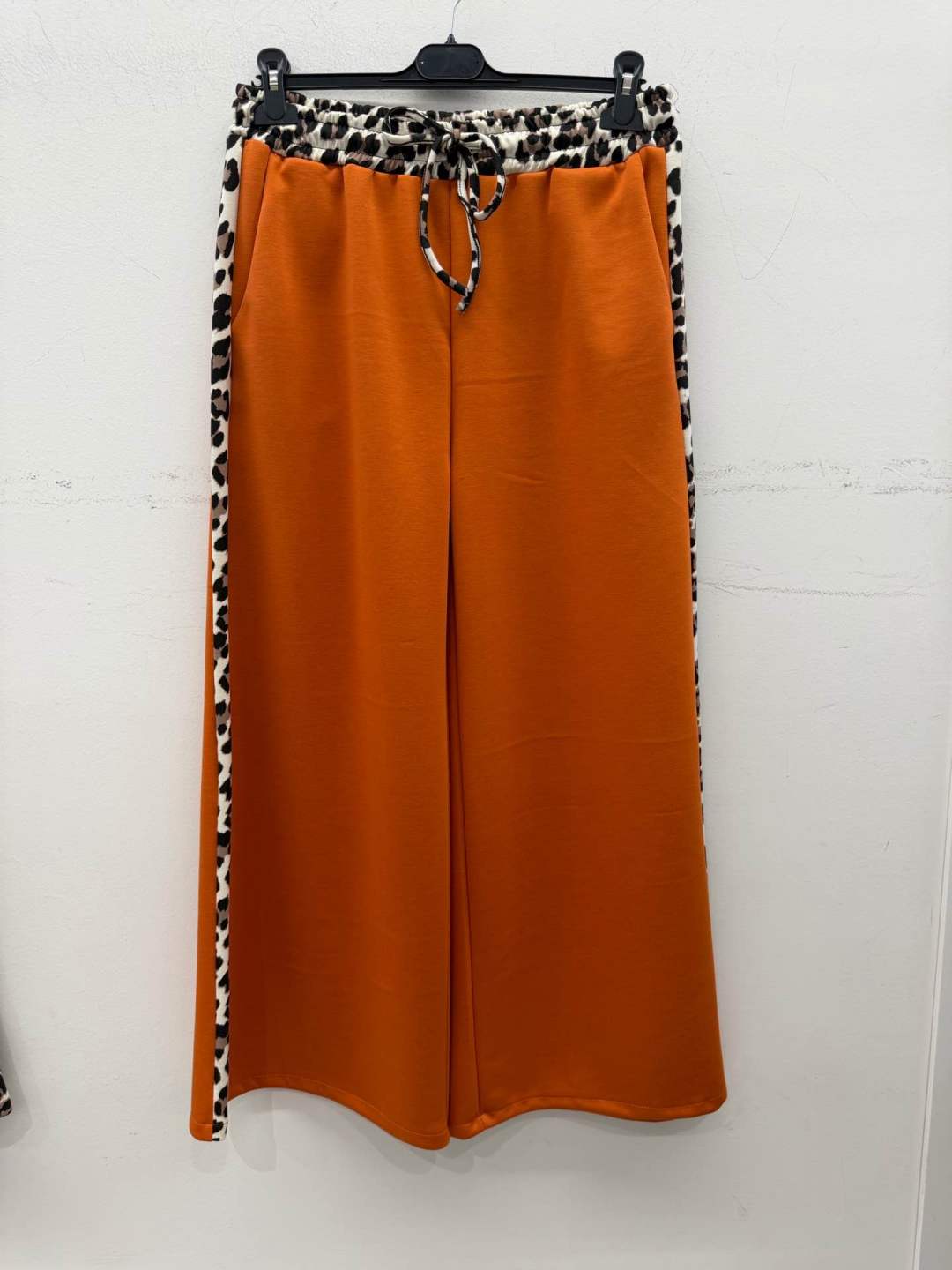 Wide-Leg-Hose mit Seitenstreifen