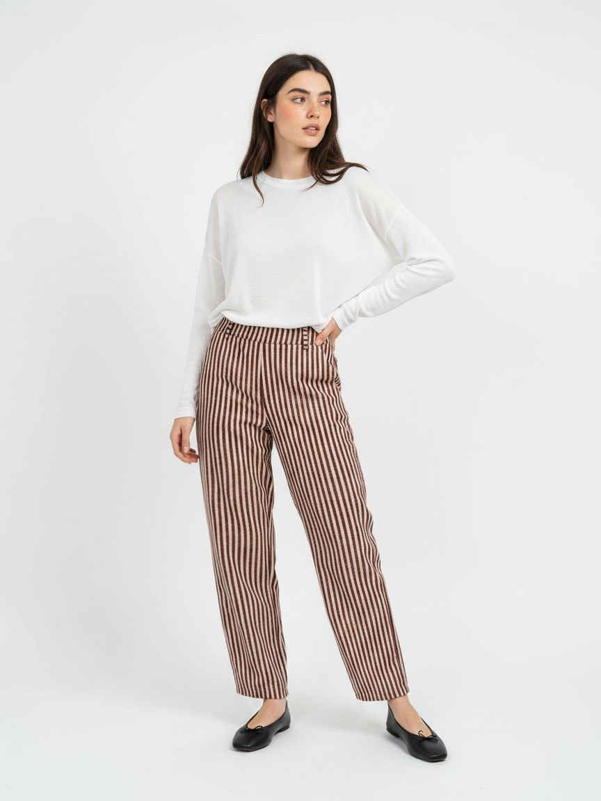Gerade Hose mit Bund