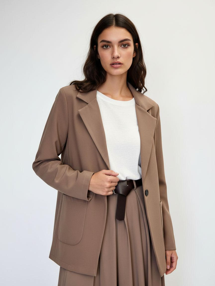Langer taillierter Blazer