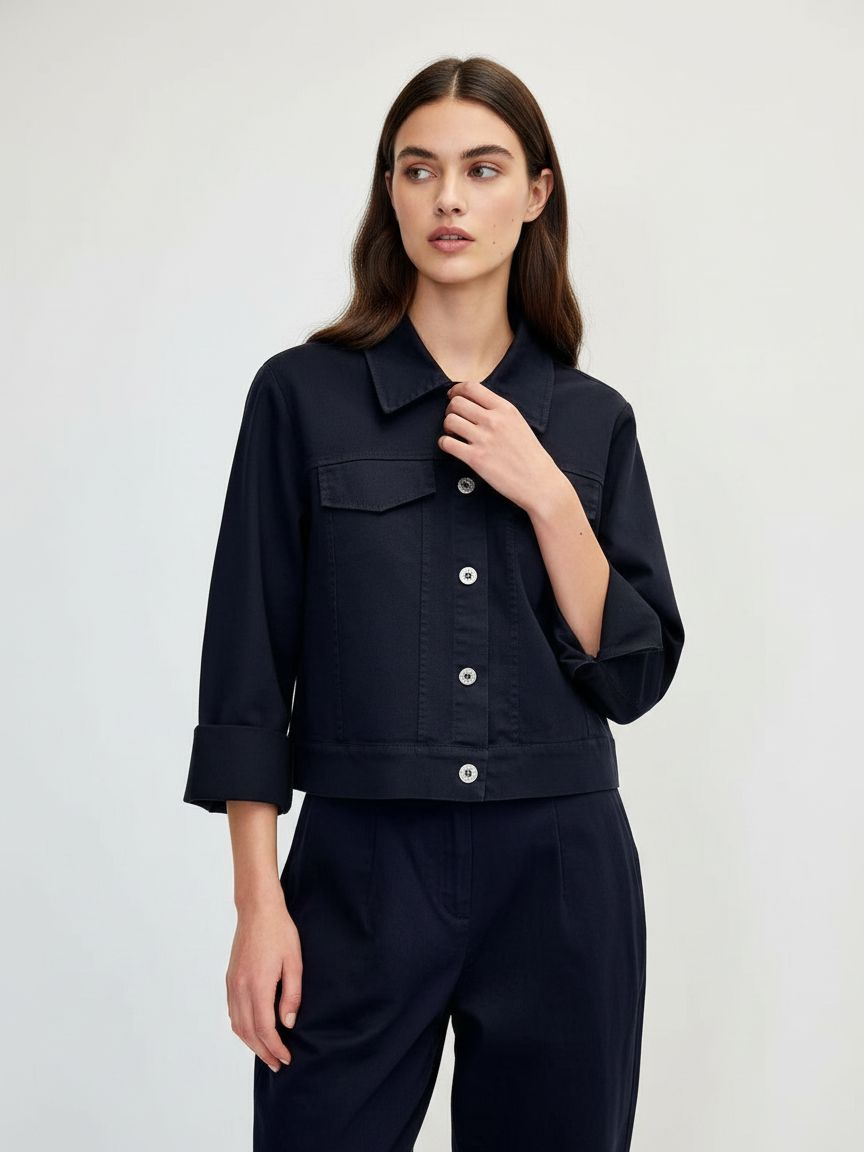 Kurze Hemdjacke 3/4