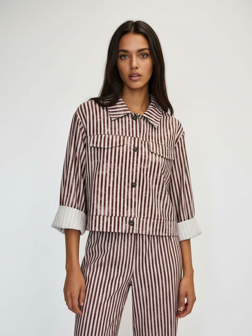 Kurzbluse mit Taschen