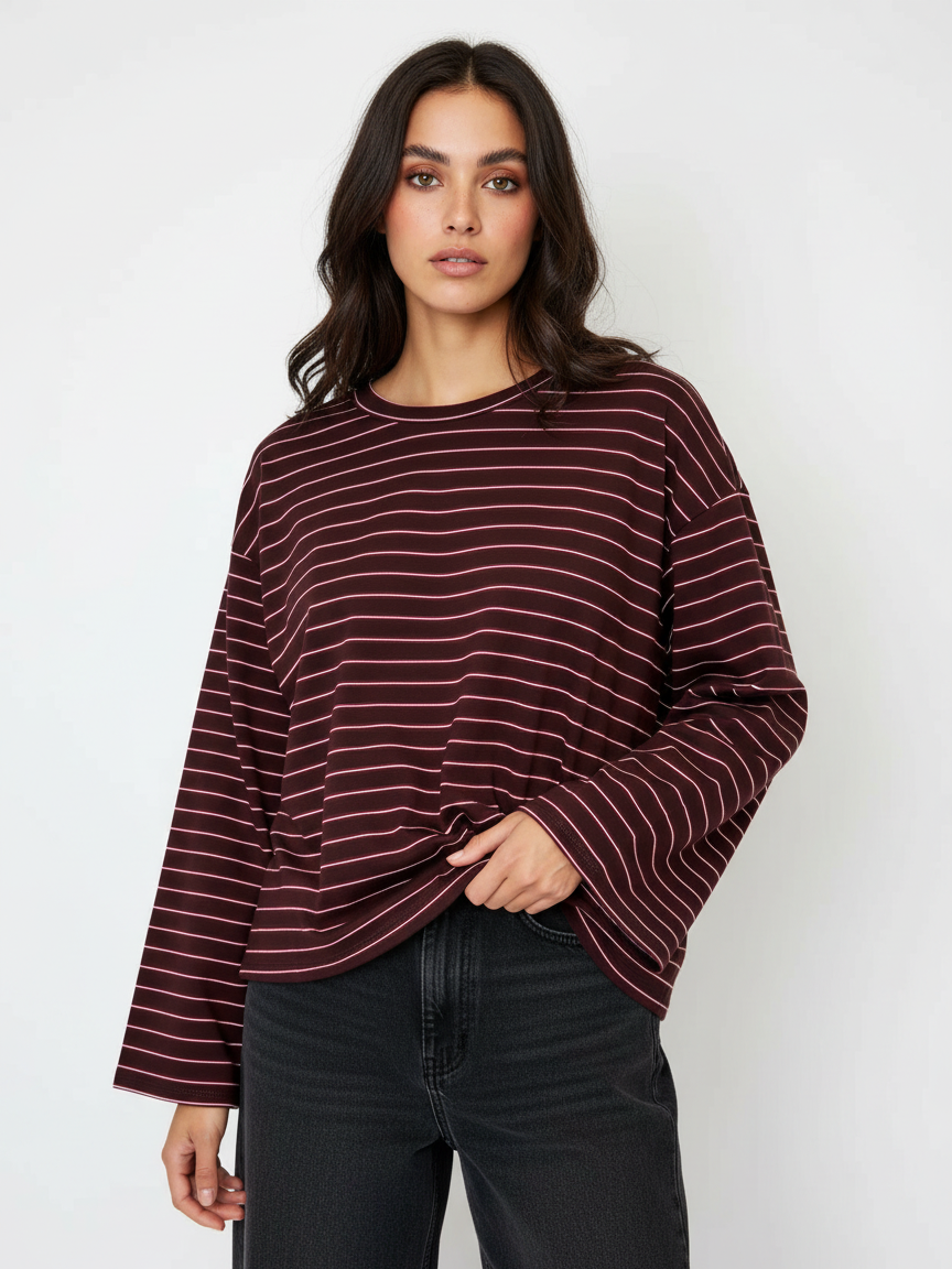 Oversize Top gerader Schnitt